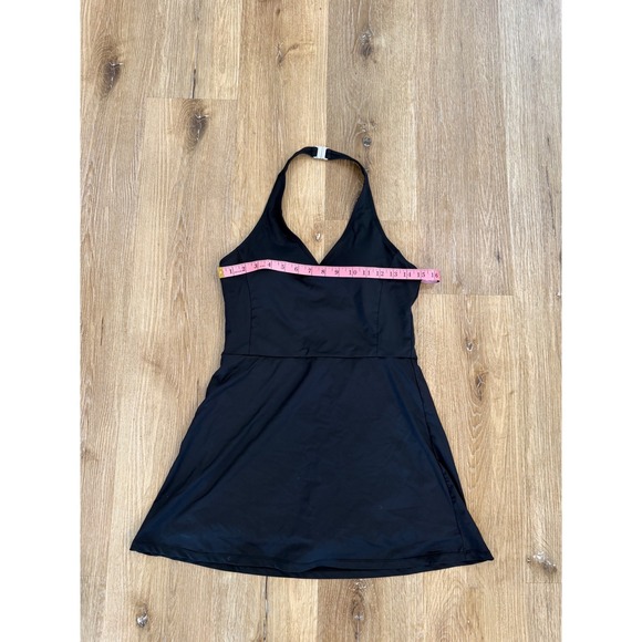 White Birch Black Halter Athletic Dress with Built-in Shorts M D90476XL - Picture 3 of 10